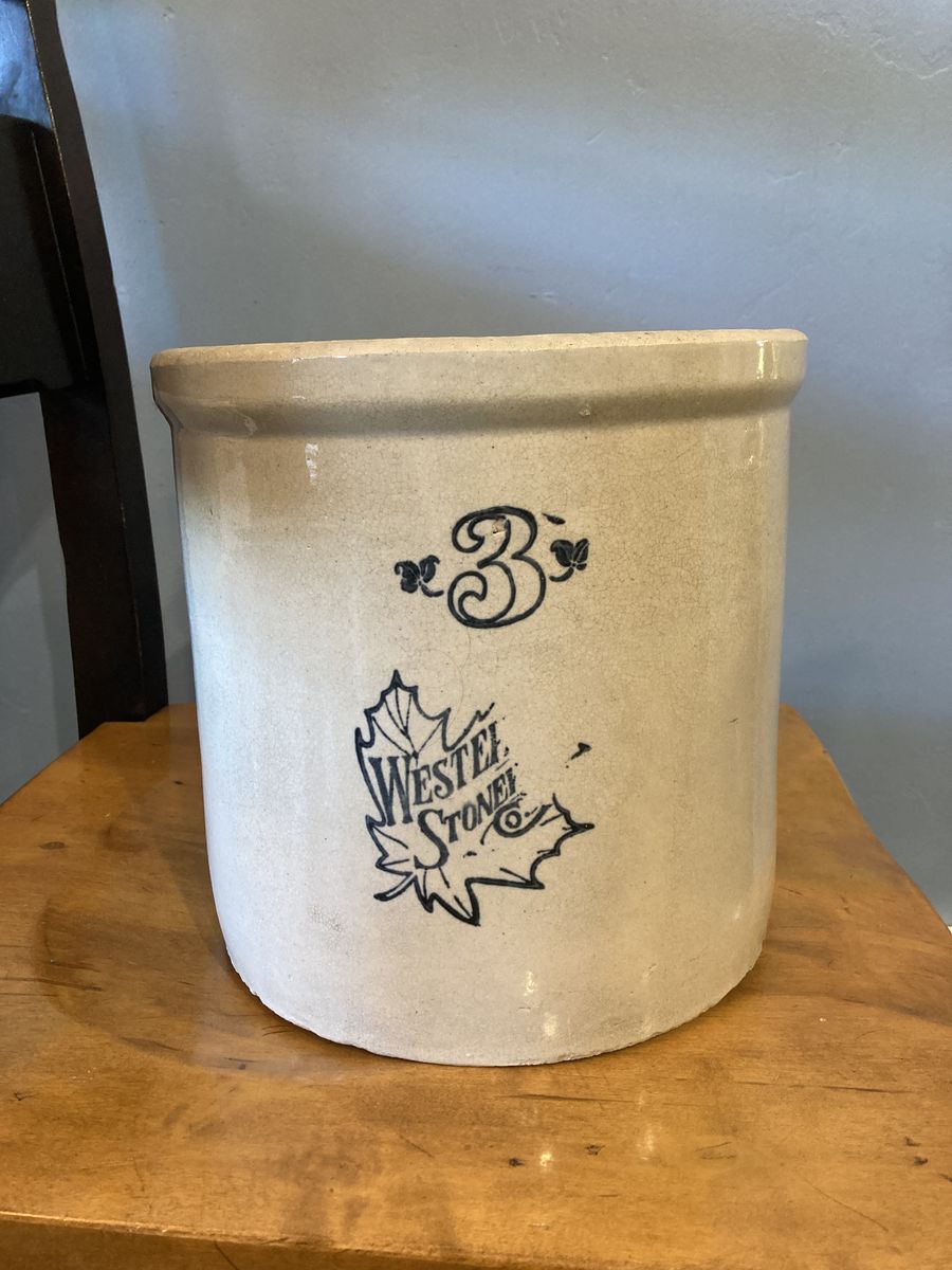 Vintage Stoneware Crock, size 3