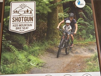 Shotgun Kids Mountain Bike Seat Combo - Front Mounted Child Bike Seat for MTB