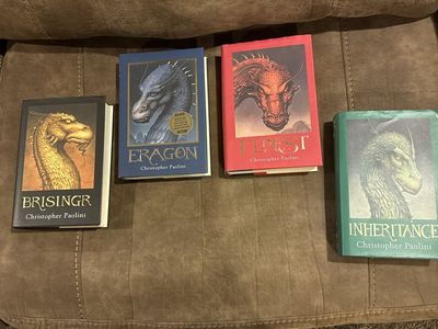 The Inheritance Cycle Book Series Hardcover Set by Christopher Paolini - Eragon, Eldest, Brisingr, Inheritance