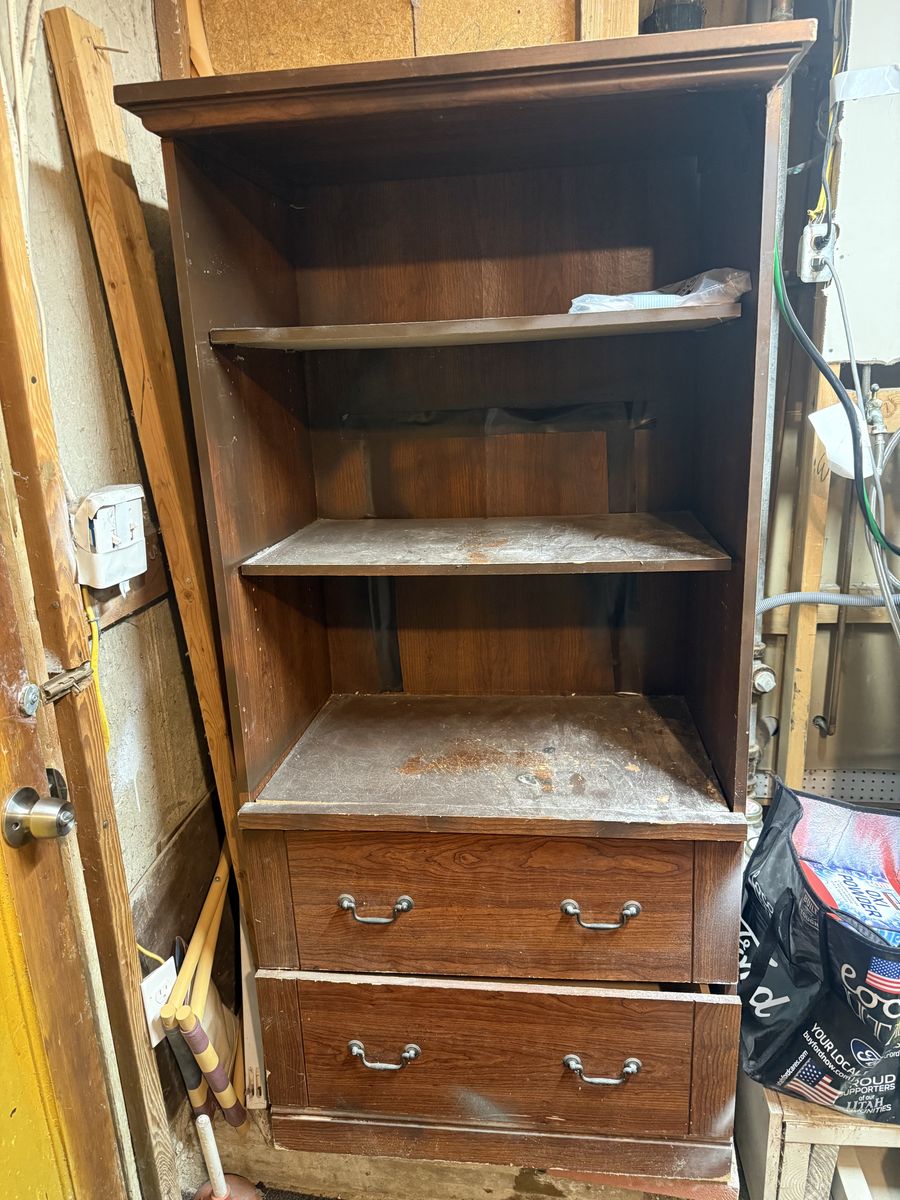 Storage Shelf With Drawers