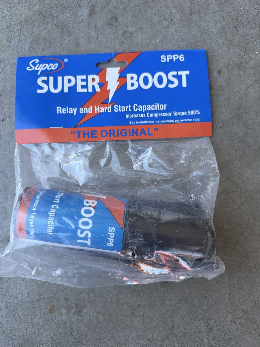 Supco SPP6 Super Boost Relay and Hard Start Capacitor