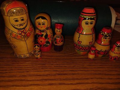 NESTING DOLLS 2 SETS FROM RUSSIA priced separately