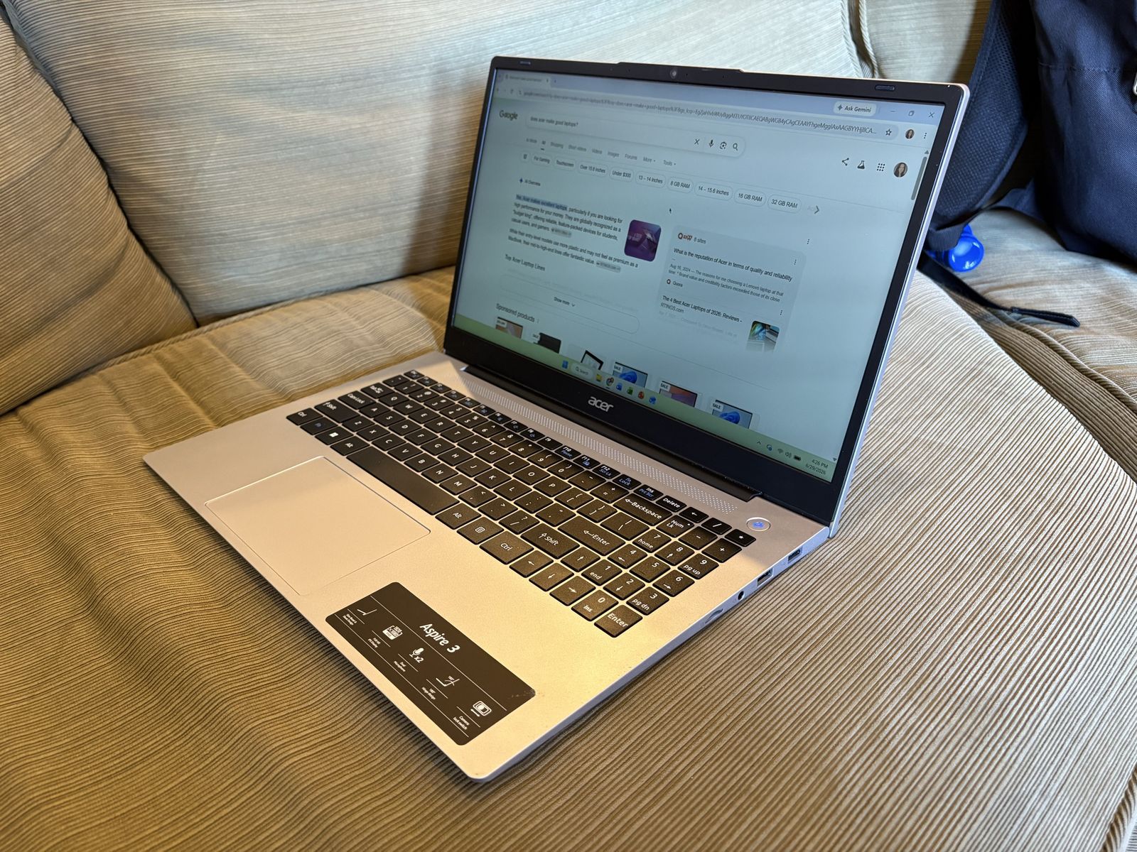 Acer Aspire 3 15.6" HD Laptop