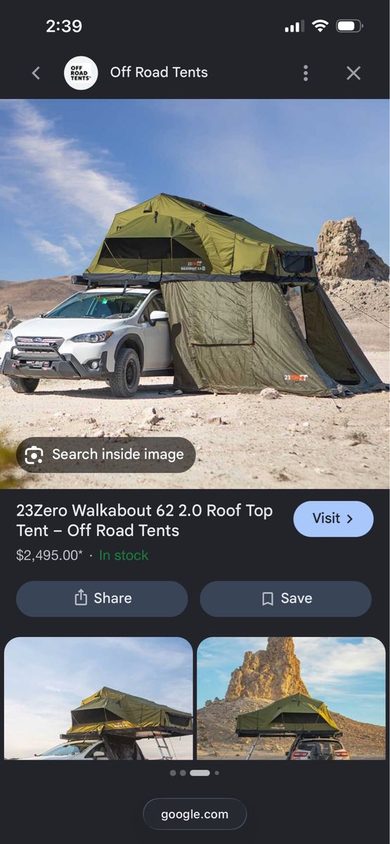 23Zero 62 2.0 Rooftop Tent