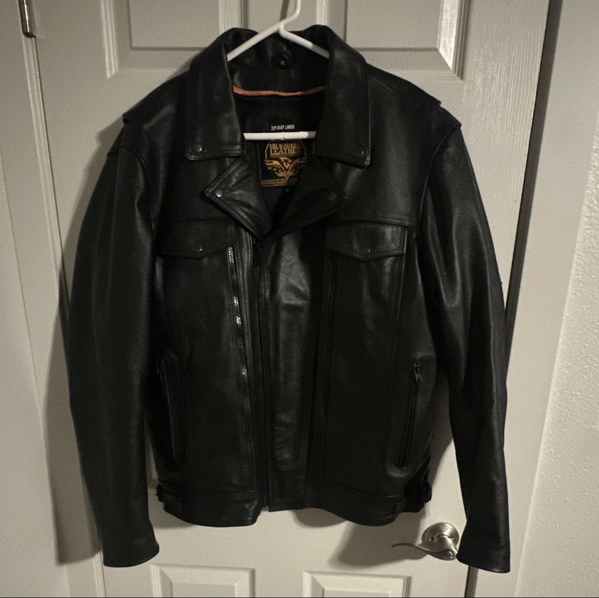 Milwaukee Leather Original Performance Apparel Men's Black Leather Jacket - XL