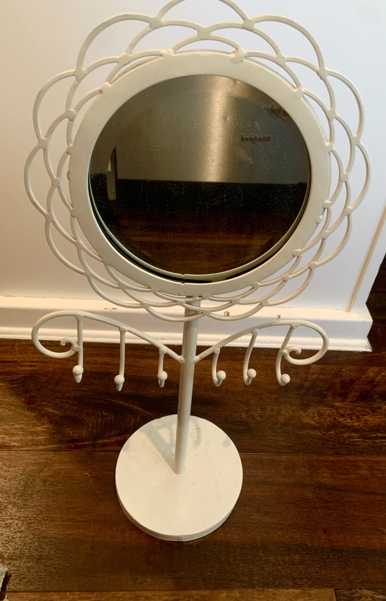 Mirror with Jewelry Hangers (20in tall)