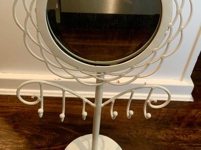 Mirror with Jewelry Hangers (20in tall)