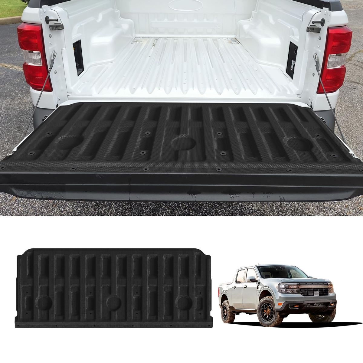 LASFIT Truck Tailgate Mat for Ford Maverick 2026 2025 2024 2023 2022 Hybrid & Number one s Truck Bed