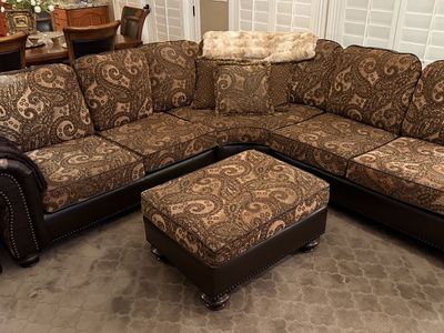 Sectional, Ottoman And Chair