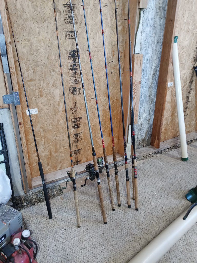 Fishing Rods and Rod Tubes $10-20