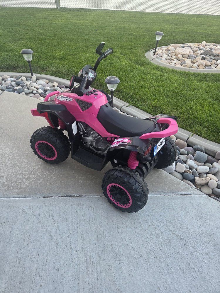 Pink  Kids Electric Ride-On ATV Quad 4-Wheeler