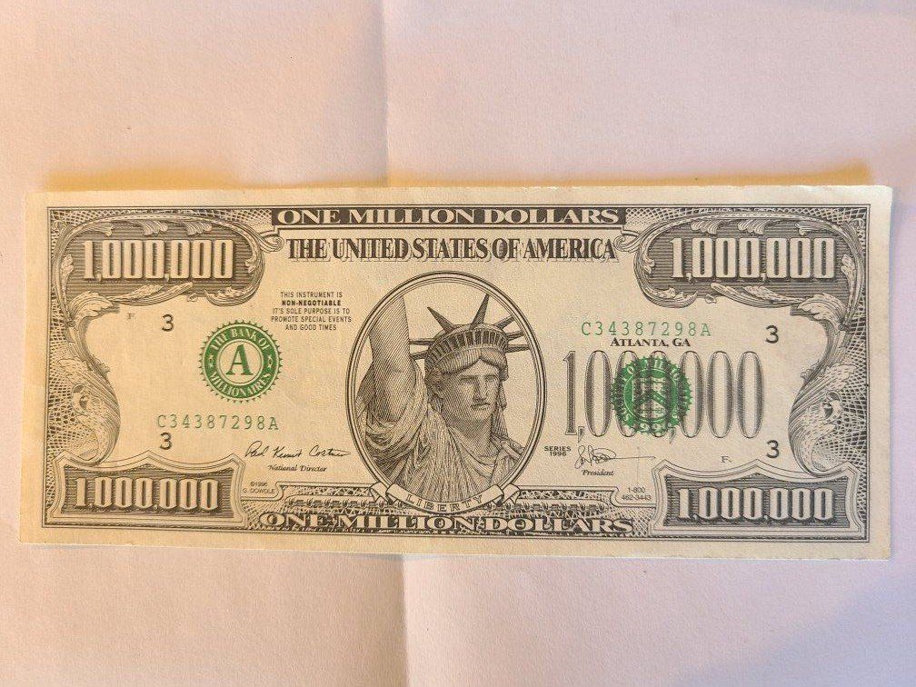 One Million Dollar Bill