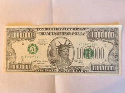 One Million Dollar Bill