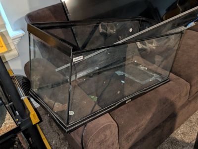 Zoo Med Glass Terrarium Reptile Tank with Screen Top Cover