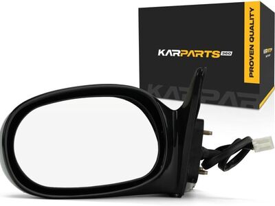 1998-2002 Toyota Corolla Driver Side Power Mirror Black