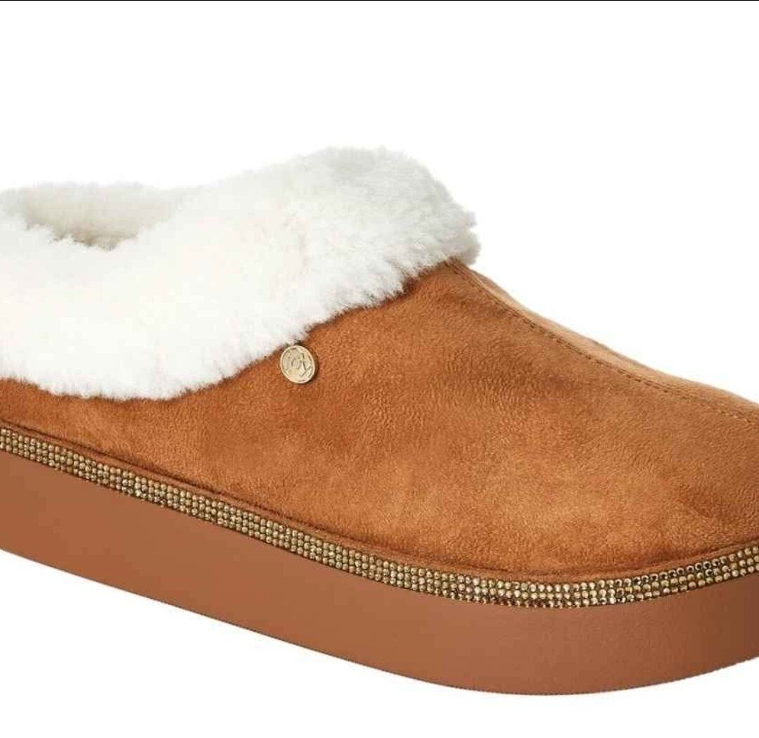 NEW Joy Glamorous Cozy Slippers w/ orthotic Insole