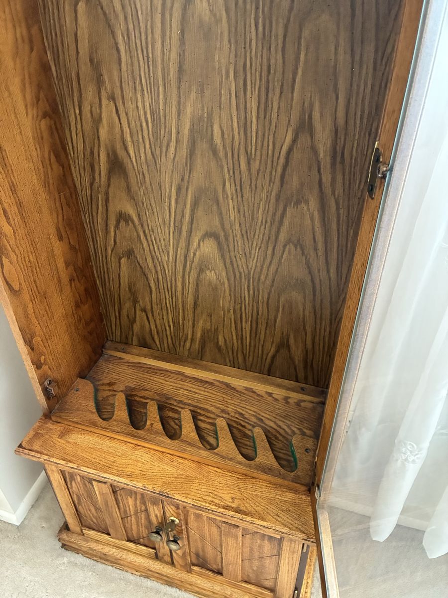 Wood Gun Cabinet