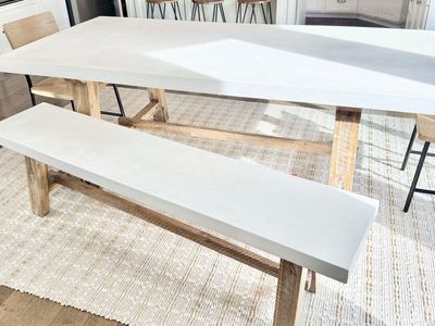 Concrete Dining Table & Bench