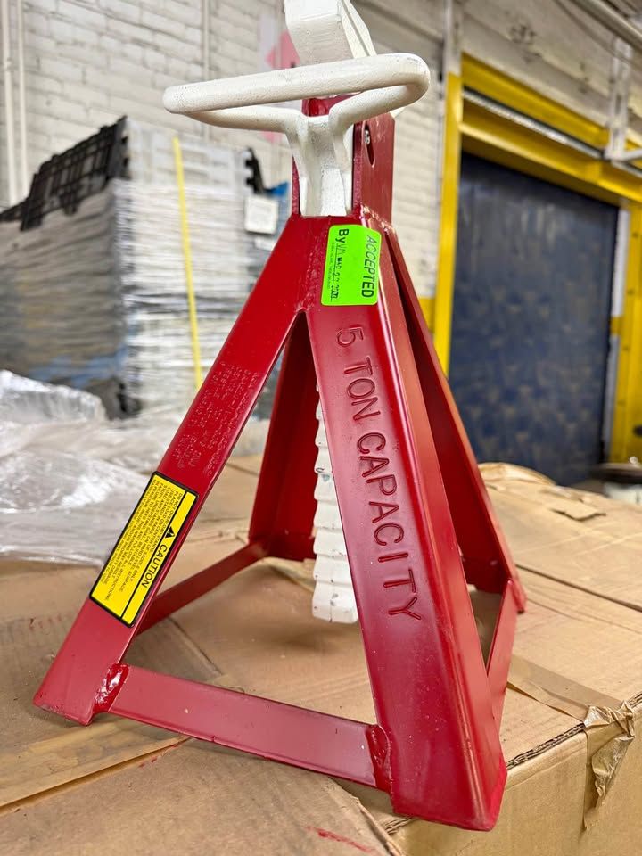 Heavy Duty 5-Ton Jack Stands (Military/Industrial Grade) – NEW (2 per box) $100