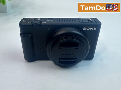 Sony ZV-1F Vlogging Camera + Case + ZeeTech Bundle Black