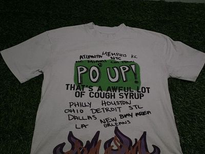 That's An Awful Lot Of Cough Syrup Pop Up Graphic T-Shirt XL White