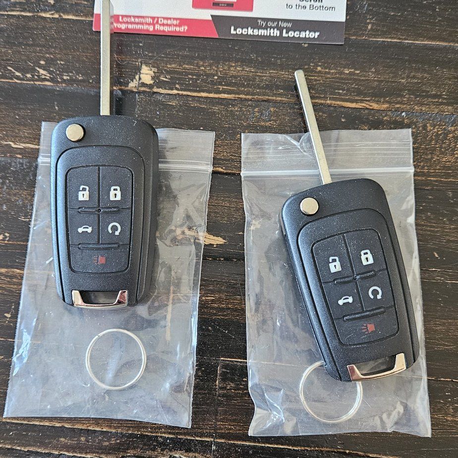 2014 Chevy uncut key W/ fob