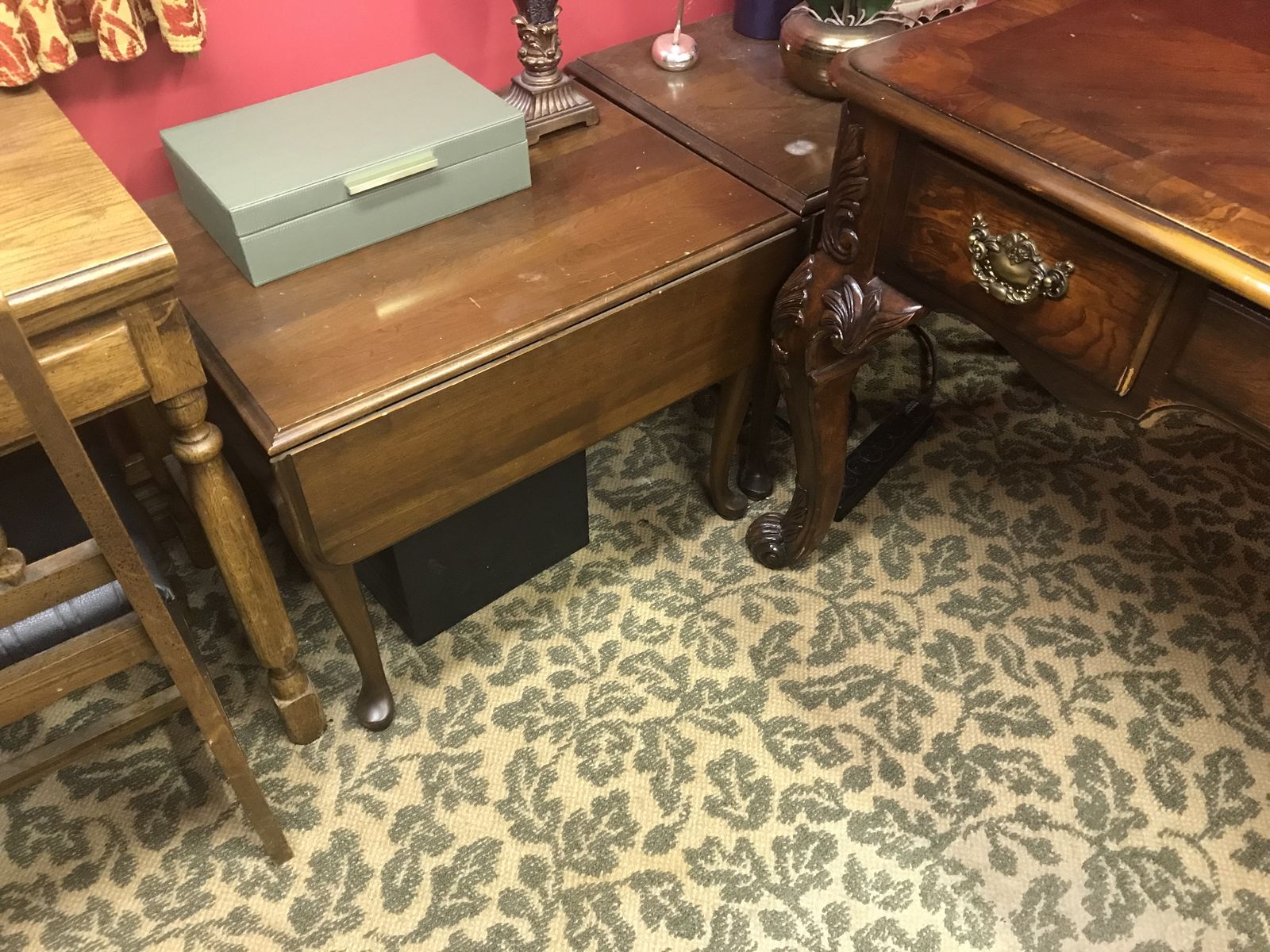Two end tables folding sides