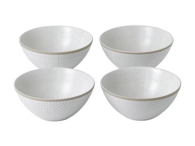 Royal Doulton Maze Grill White Bowls Set