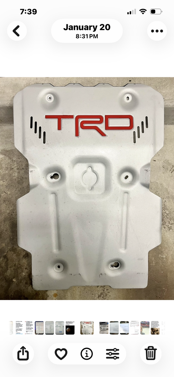TOYOTA TACOMA TRD SKID PLATE