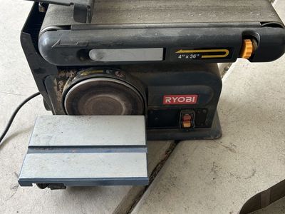 RYOBI BD4600 4"x36" Belt & 6" Disc Sander - 120V AC, 4.3A, 3600RPM