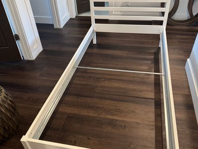 Barely Used White Twin Bed Frame