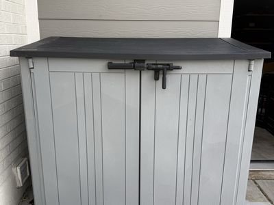 Keter Store-It-Out Prime 31 cu. ft. Outdoor Storage Shed - Gray / Black, Resin