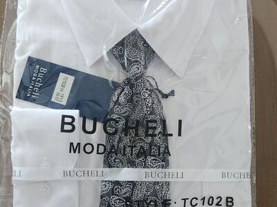 Mens White Dress Shirt Free Tie