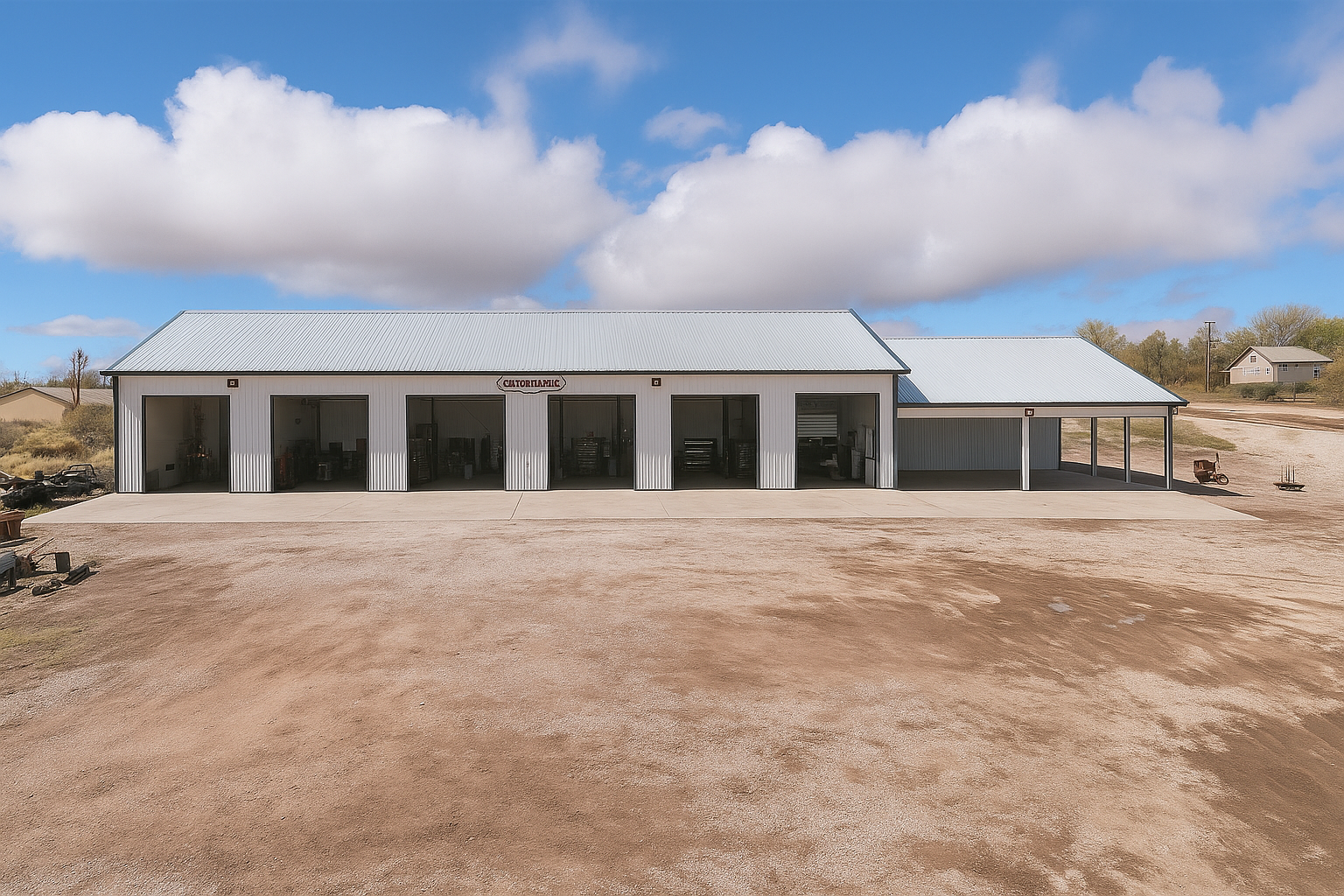 8,640 SF Commercial Building with 8 Garage Bays on 2.24 ac For Sale