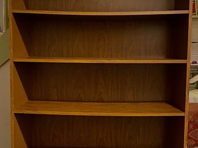Mid-Century Style Wooden Bookshelf (5' x 3')