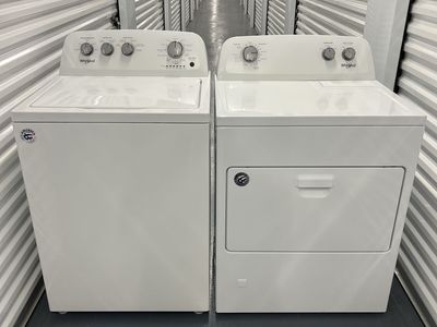 Washer and Dryer - Whirlpool White Top Load Set (Gas Dryer)