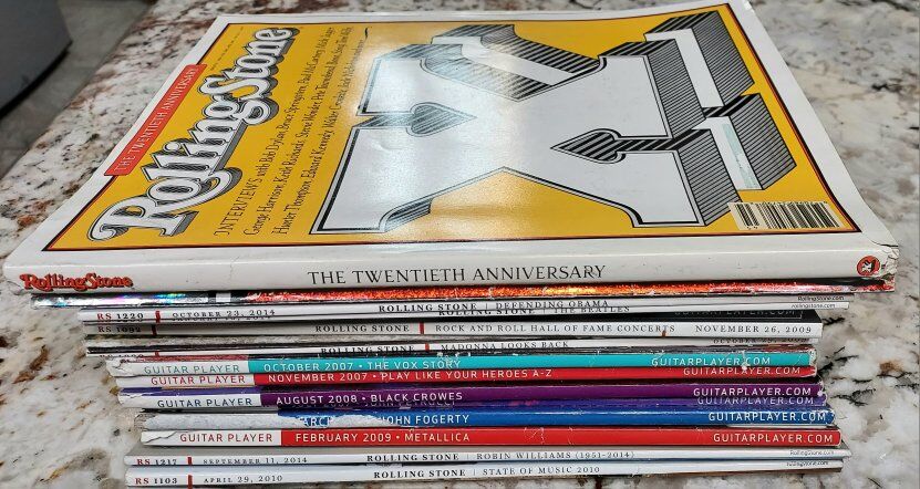 Rolling Stone & Guitar Player Magazine Lot