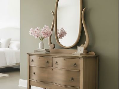 Serpentine Dresser Birds Eye Maple Dresser!