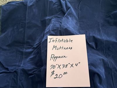 Sleeping bags and inflatable mattresses