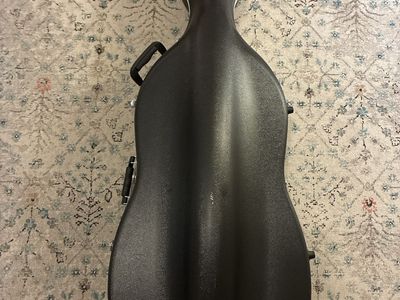Bellafina Hightech Contoured Cello Hard Case Black with Wheels