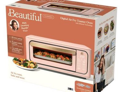 Beautiful by Drew Barrymore Digital Air Fry Toaster Oven Pink