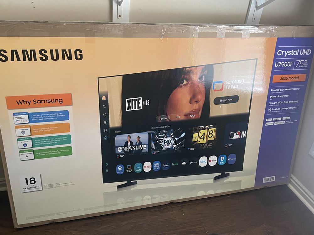 Large TV Samsung 75" Crystal UHD U7900F