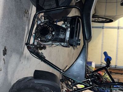 Custom Mini Bike w/ Blue Chain & Grips - Runs Great