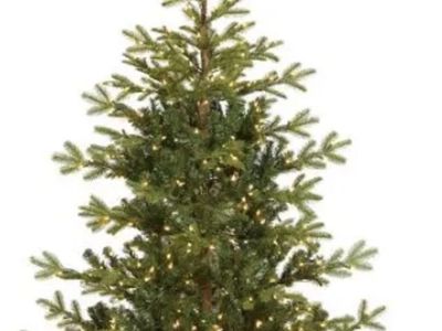 Fake Spruce Christmas Tree w/ lights