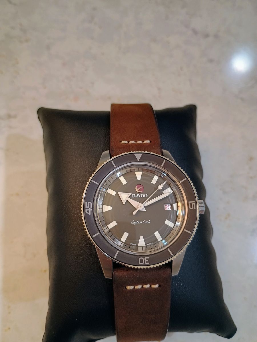 Rado Captain Cook Swiss Automatic Dive Watch. Looks more expensive than it is!