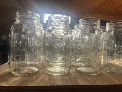 Quart and Pint Glass Canning Jars