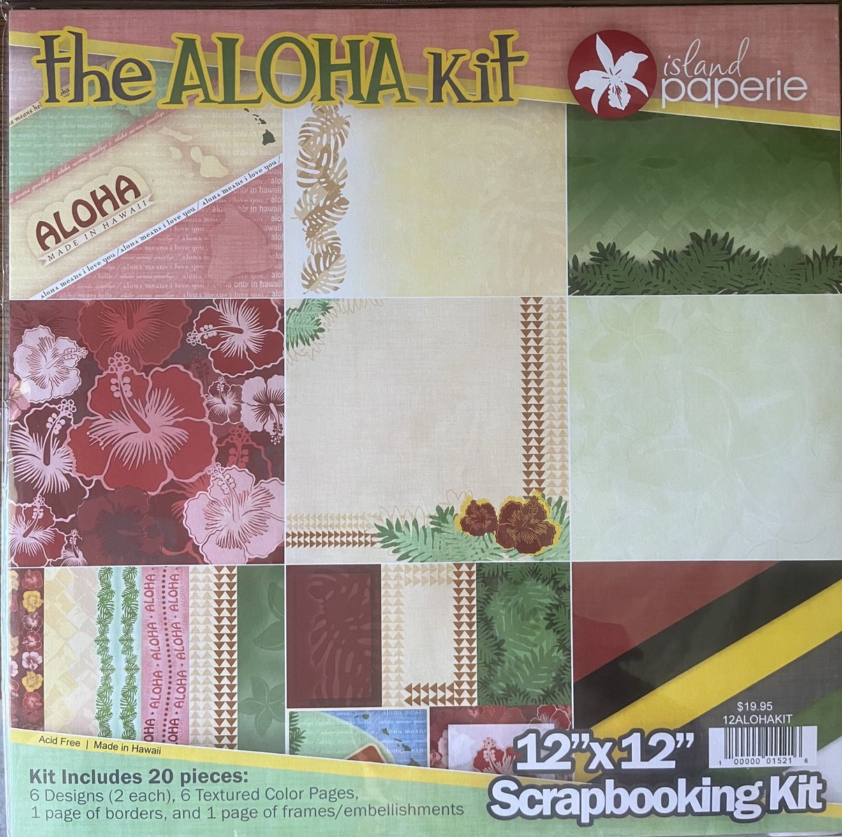 12” x 12” Scrapbook Page Kit – The Aloha Kit