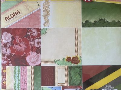 12” x 12” Scrapbook Page Kit – The Aloha Kit