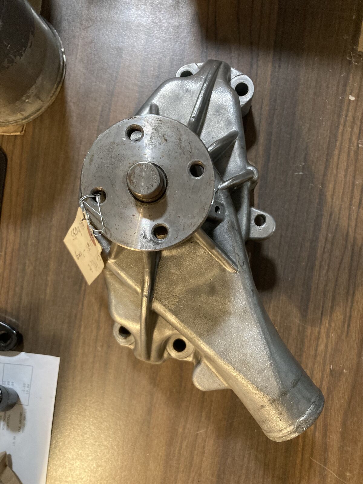 Small Block Chevy Aluminum, Reverse  Rotation, Serpentine Drive, Late Model, Long Water Pump. Never Ran