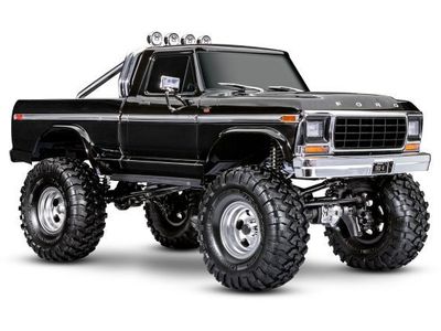 Traxxas TRX-4 1979 Ford Bronco Ranger XLT 4x4 Scale and Trail Crawler RC Truck Black NIB